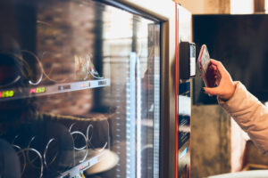 Mobiele betaling snackautomaat